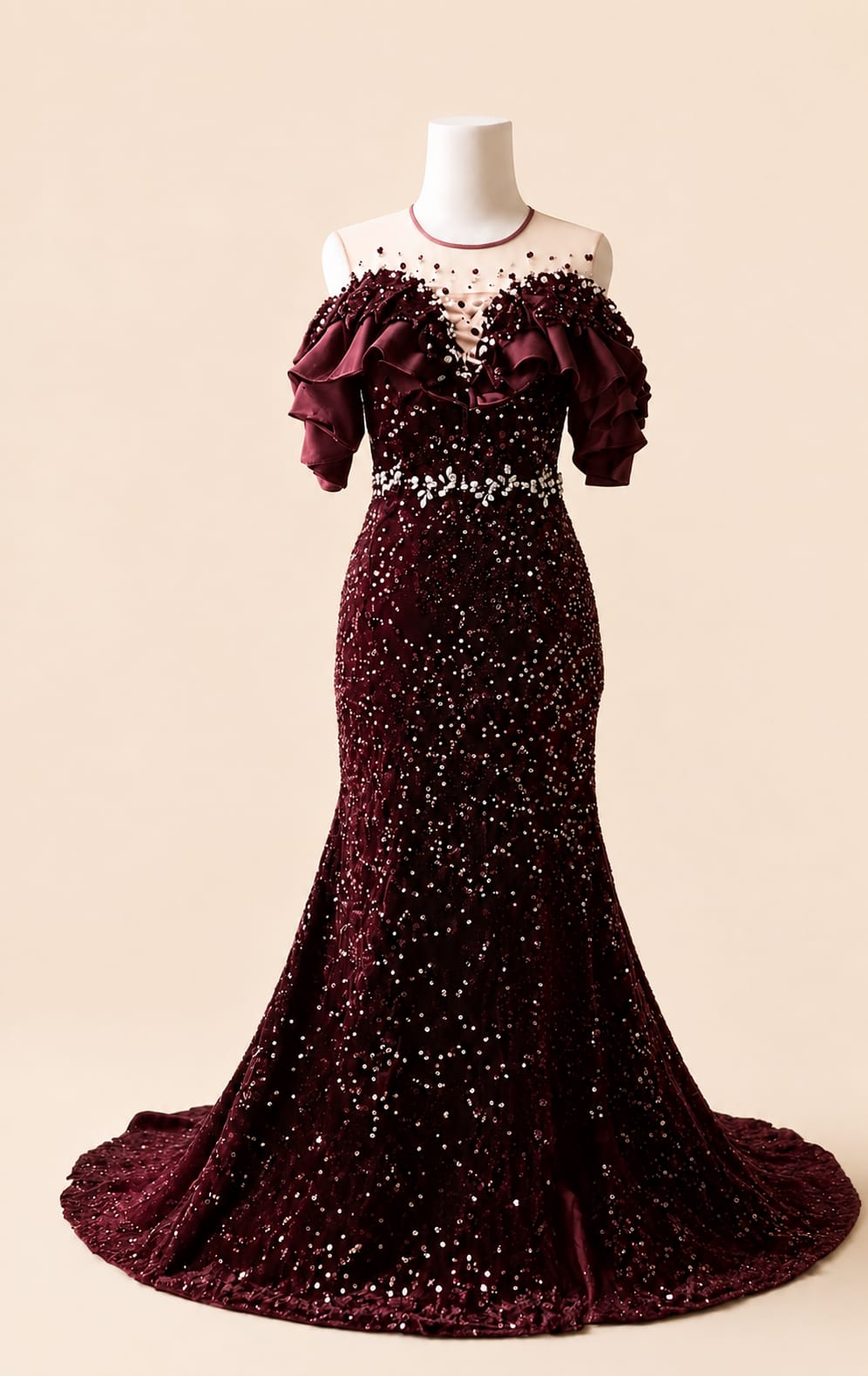 Sequin Singer Party Gown for Performers & Special Events | By Lunaria Couture