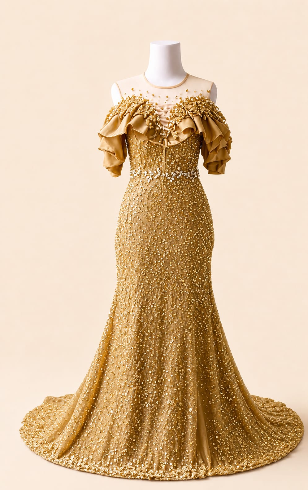 Sequin Singer Party Gown for Performers & Special Events | By Lunaria Couture
