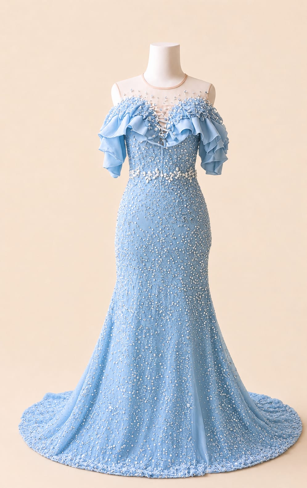 Sequin Singer Party Gown for Performers & Special Events | By Lunaria Couture