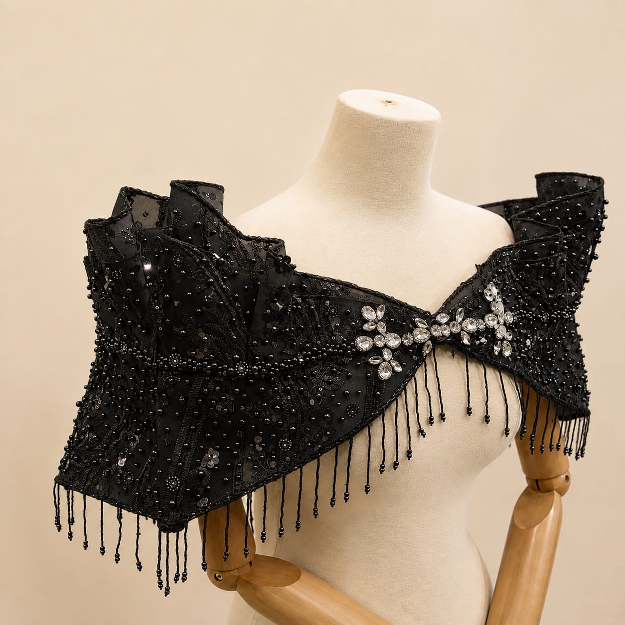 Detachable Bridal Gown Chest Accessory | By Lunaria Couture
