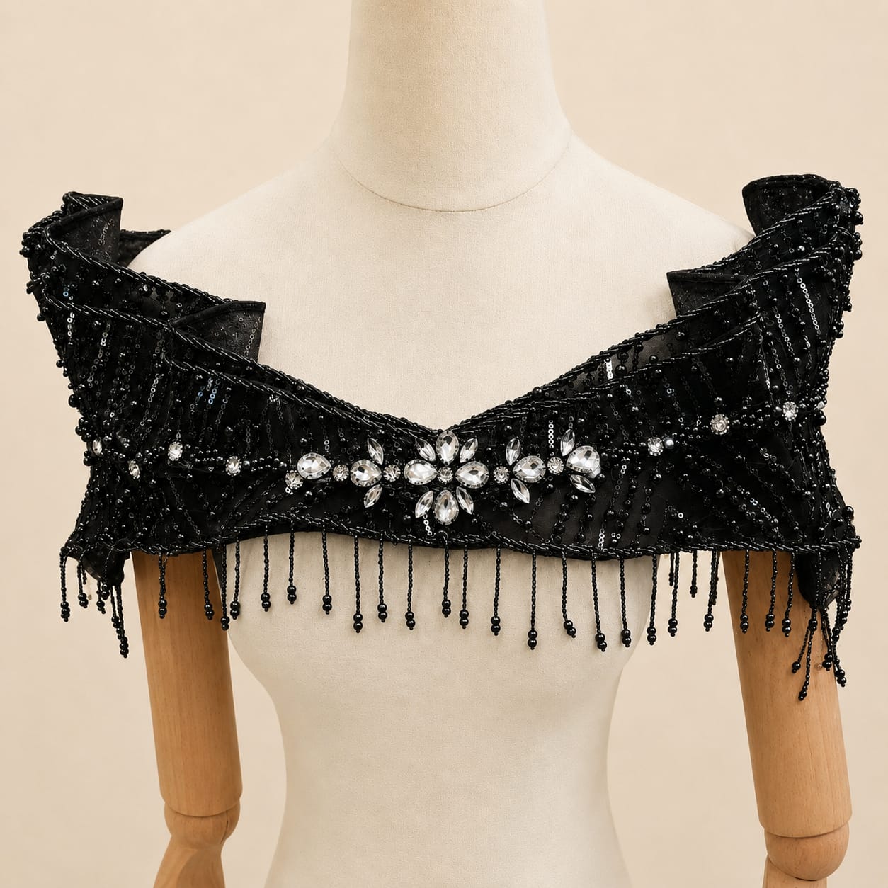 Detachable Bridal Gown Chest Accessory one | By Lunaria Couture
