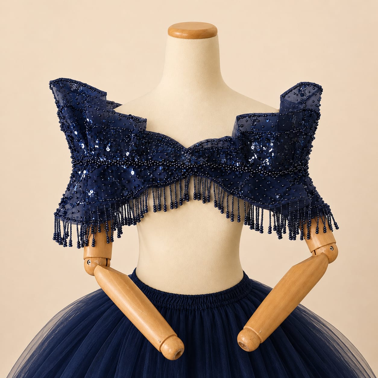 Detachable Bridal Gown Chest Accessory Three | By Lunaria Couture