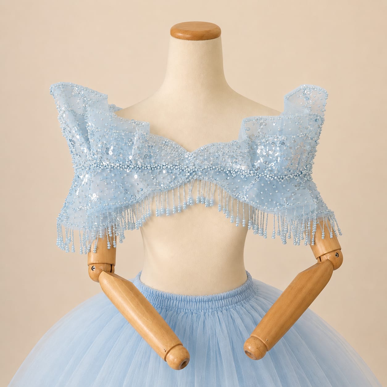 Detachable Bridal Gown Chest Accessory Three | By Lunaria Couture