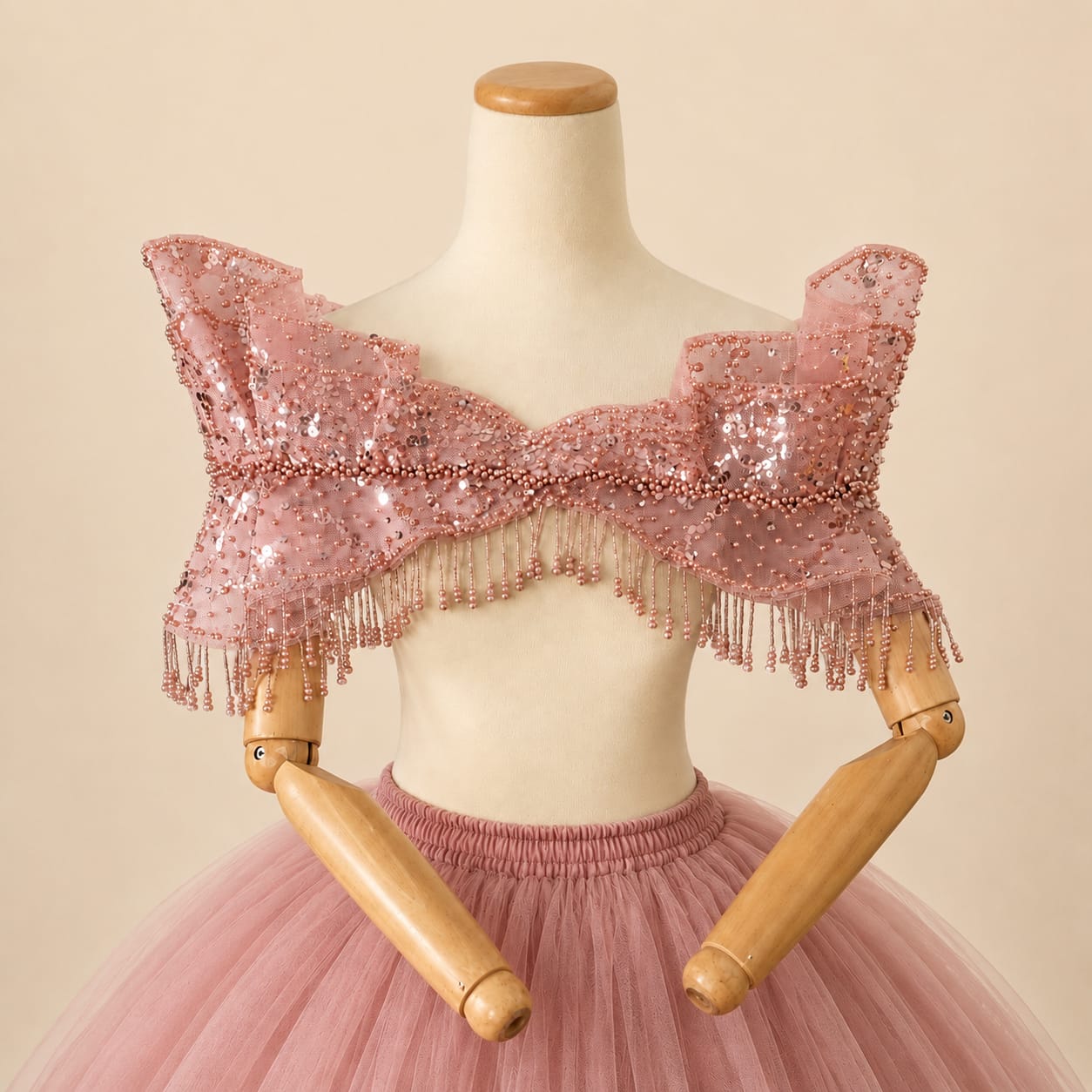 Detachable Bridal Gown Chest Accessory Three | By Lunaria Couture