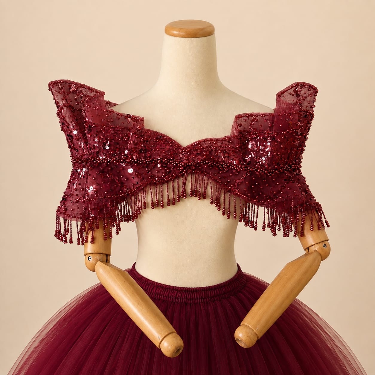 Detachable Bridal Gown Chest Accessory Three | By Lunaria Couture