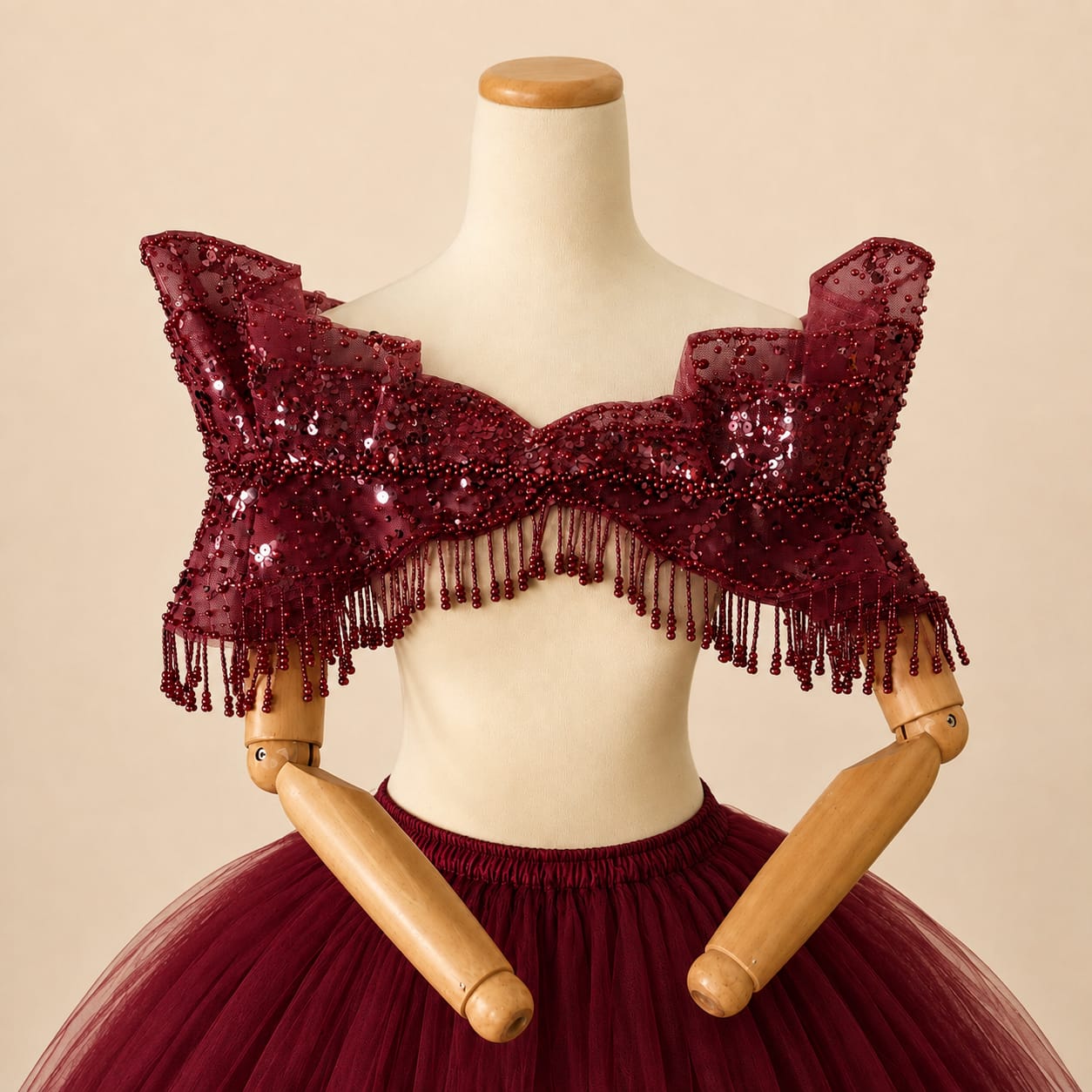 Detachable Bridal Gown Chest Accessory Three | By Lunaria Couture