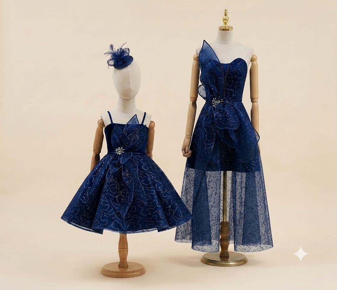 Elegant Mother and Daughter Gown | By lunaria couture