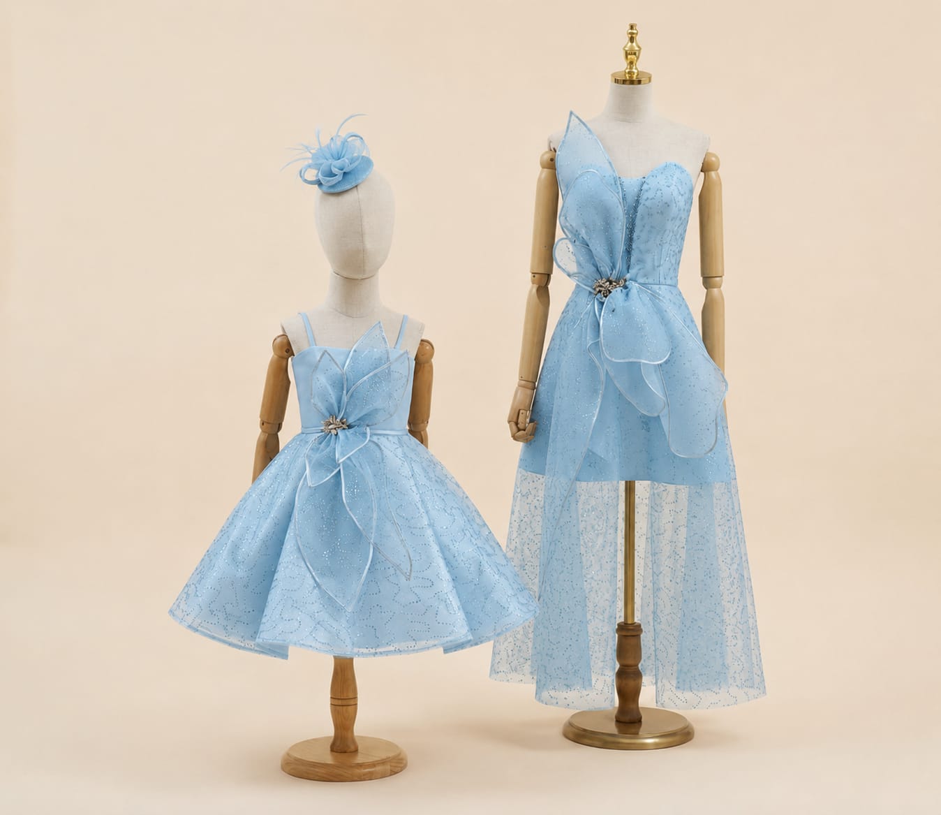 Elegant Mother and Daughter Gown | By lunaria couture