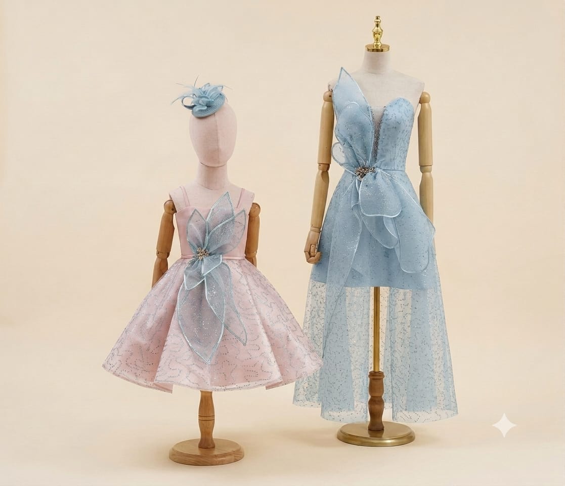 Elegant Mother and Daughter Gown | By lunaria couture