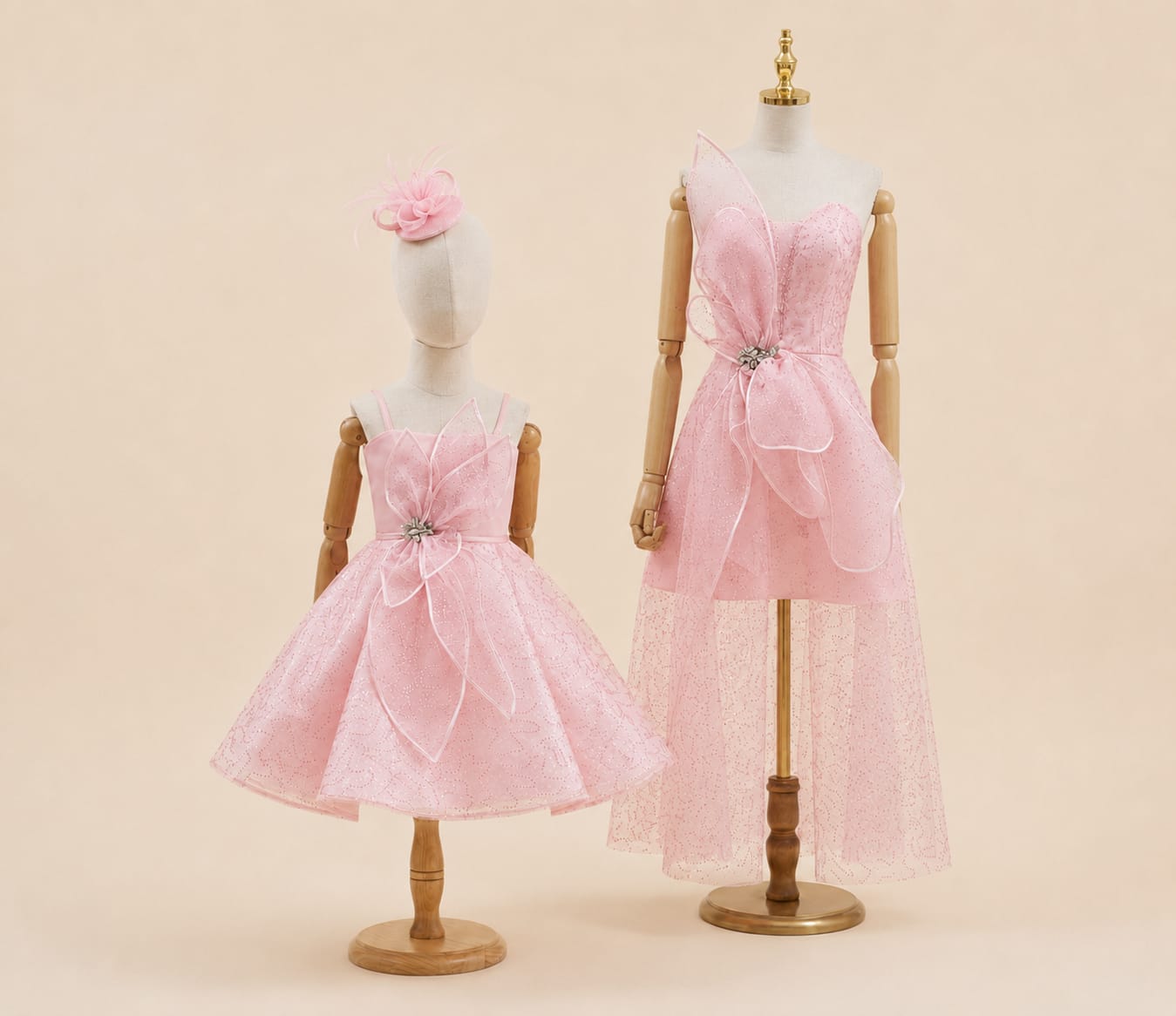 Elegant Mother and Daughter Gown | By lunaria couture