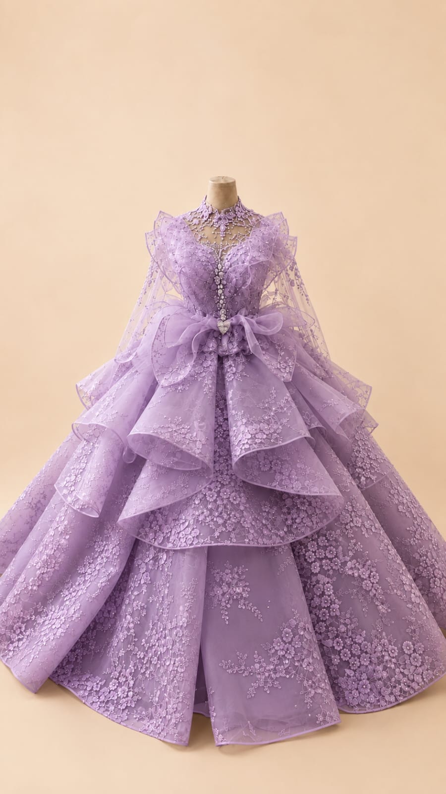 Premium Wedding Gown | Full Japanese Sequins |By Lunaria Couture