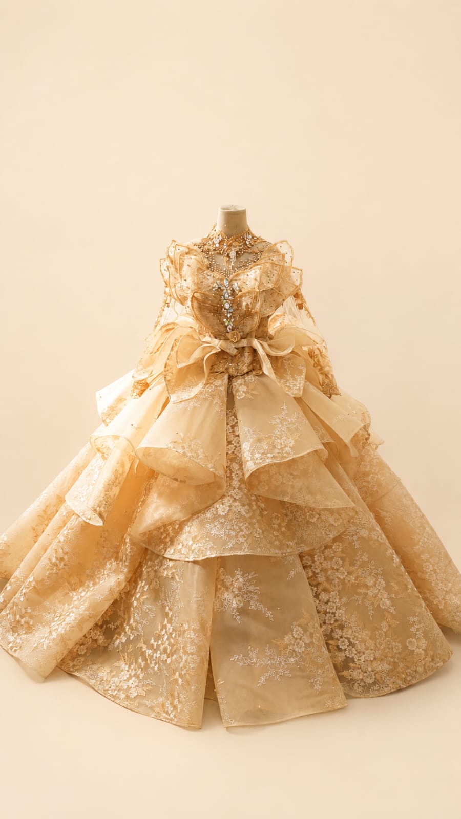 Premium Wedding Gown | Full Japanese Sequins |By Lunaria Couture