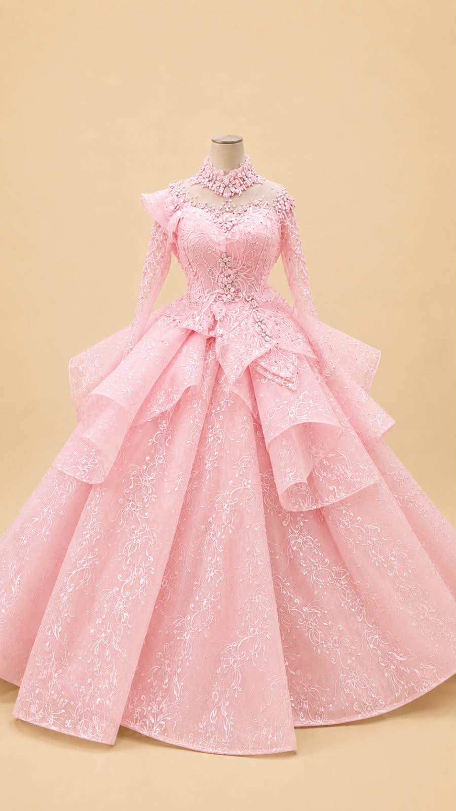 Japanese Full-Sequin Premium Luxury Wedding Gown |By Lunaria Couture