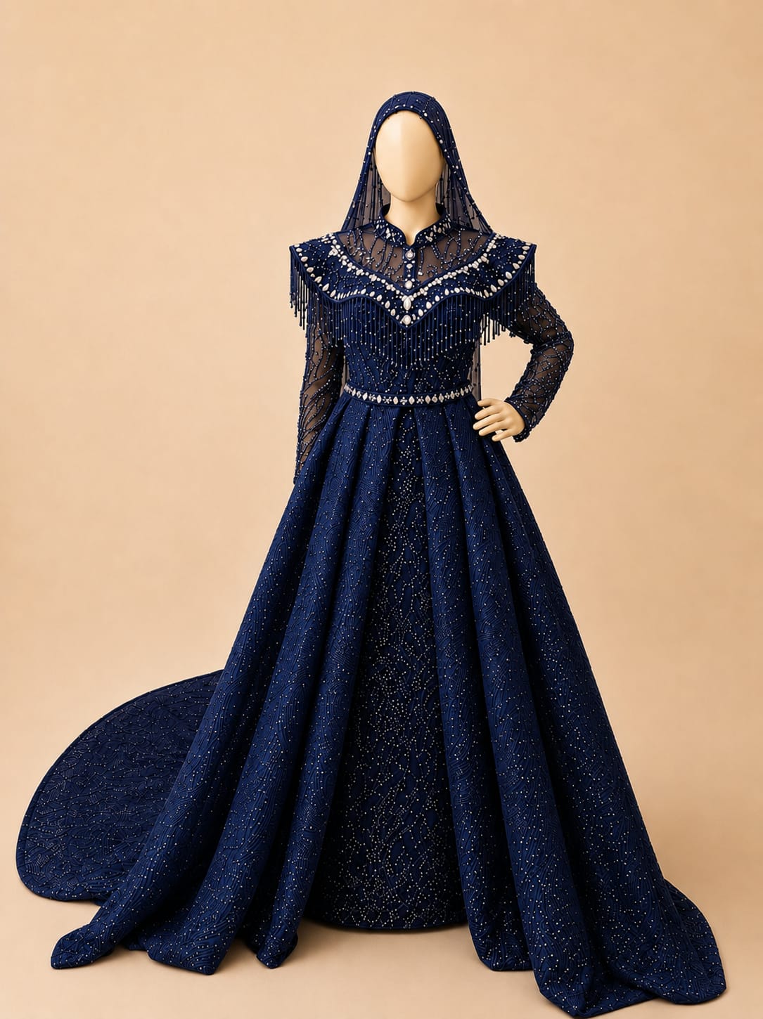 Japanese Sequin Bridal Gown |By Lunaria Couture