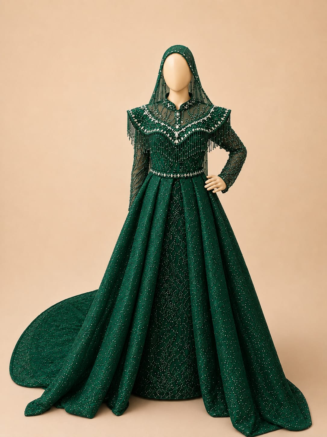 Japanese Sequin Bridal Gown |By Lunaria Couture