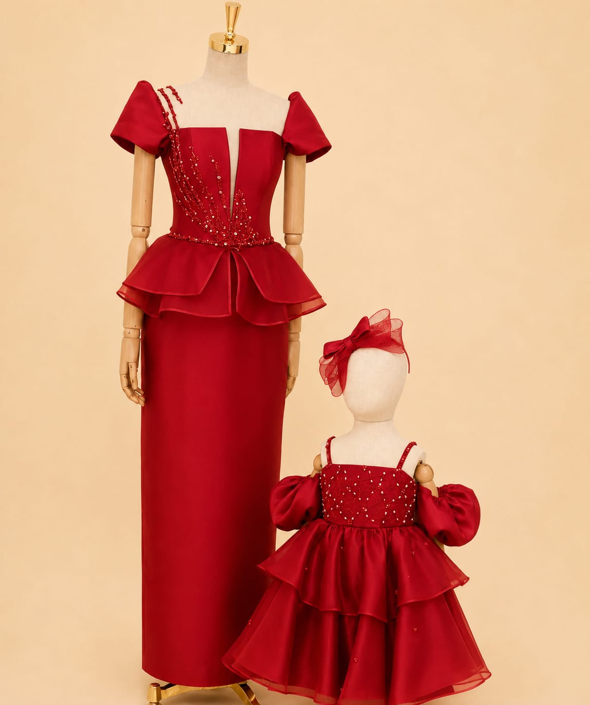 Elegant Girls’ Party Dress – Perfect for Mother & Daughter Matching |By Lunaria Couture