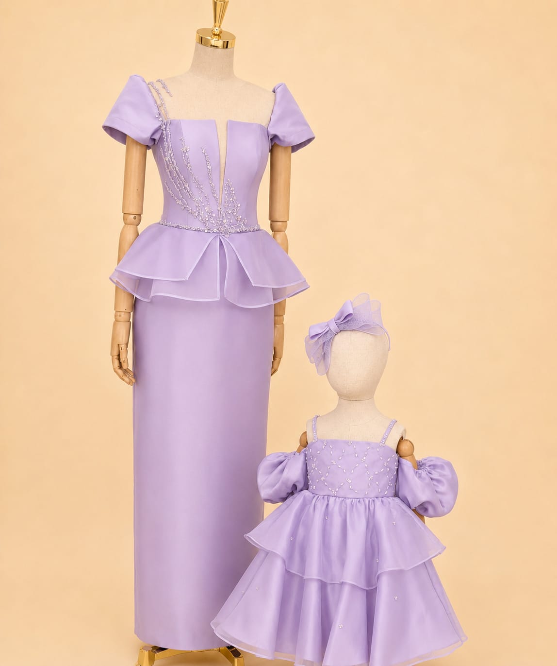 Elegant Girls’ Party Dress – Perfect for Mother & Daughter Matching |By Lunaria Couture