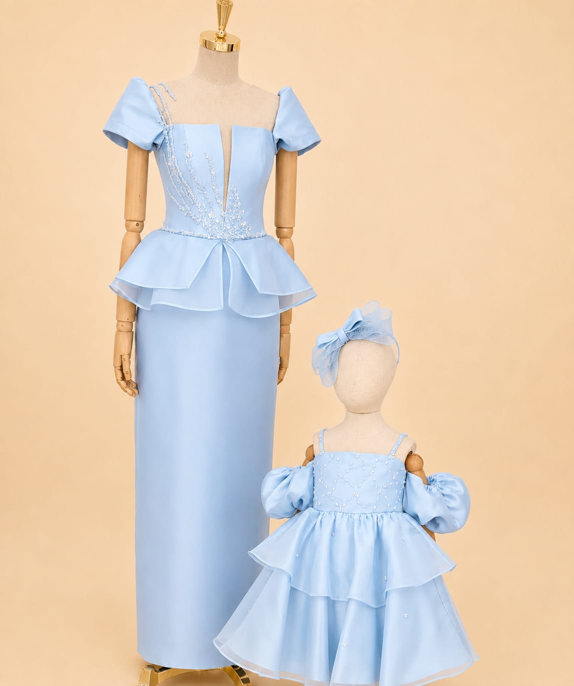 Elegant Girls’ Party Dress – Perfect for Mother & Daughter Matching |By Lunaria Couture