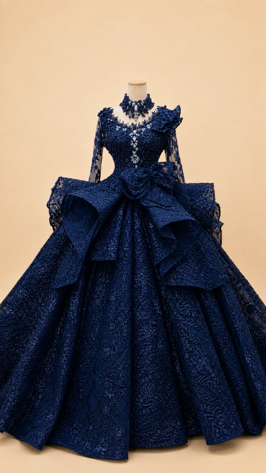 Japanese Full-Sequin Wedding Gown | Lunaria Couture