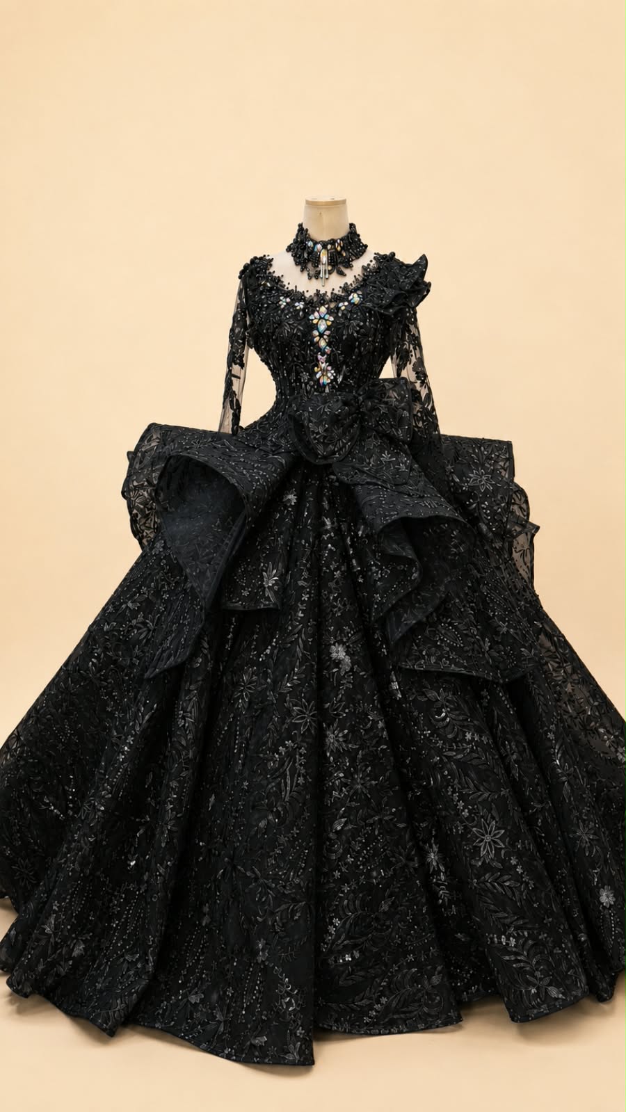 Japanese Full-Sequin Wedding Gown | Lunaria Couture