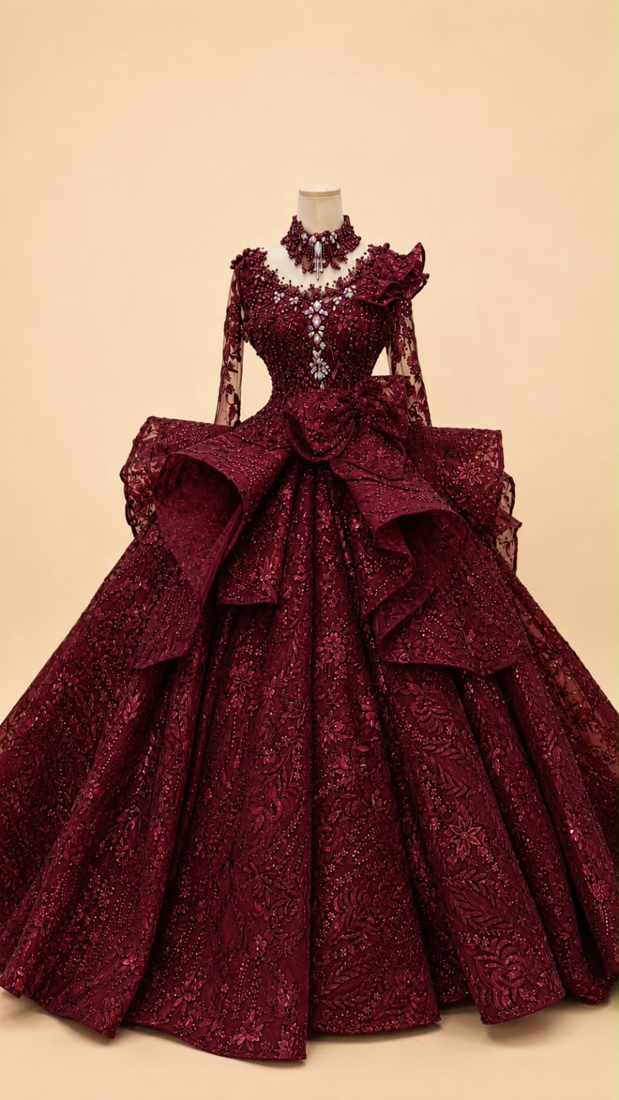 Japanese Full-Sequin Wedding Gown | Lunaria Couture