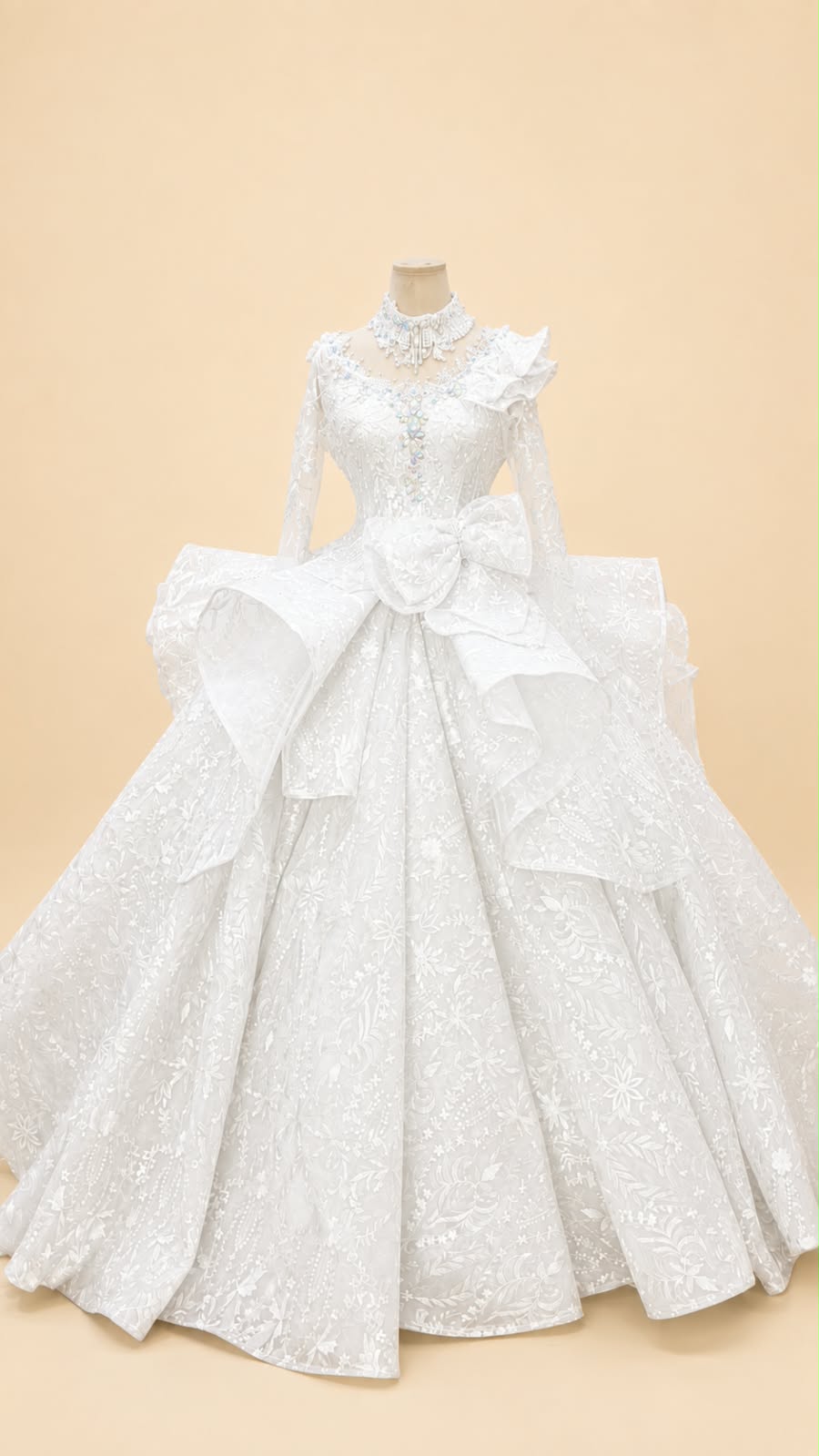 Japanese Full-Sequin Wedding Gown | Lunaria Couture