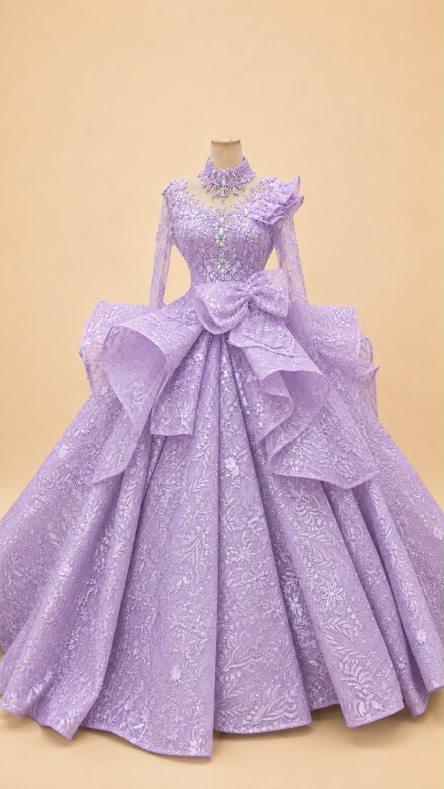 Japanese Full-Sequin Wedding Gown | Lunaria Couture