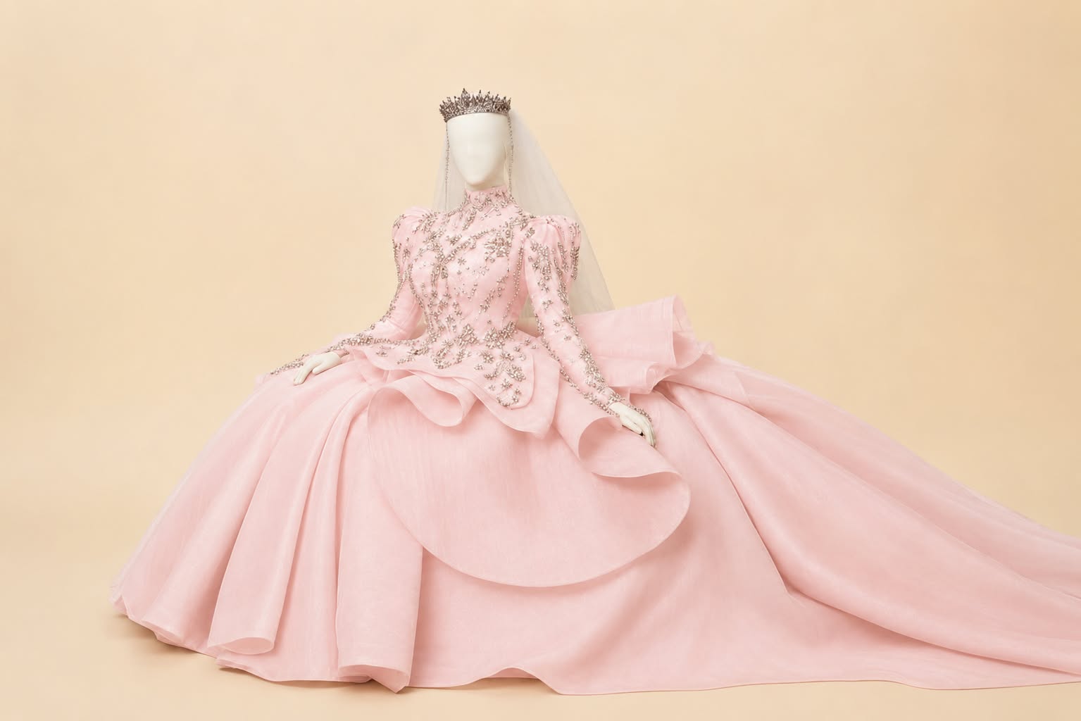 Japanese Sequin Bridal Gown |By Lunaria Couture