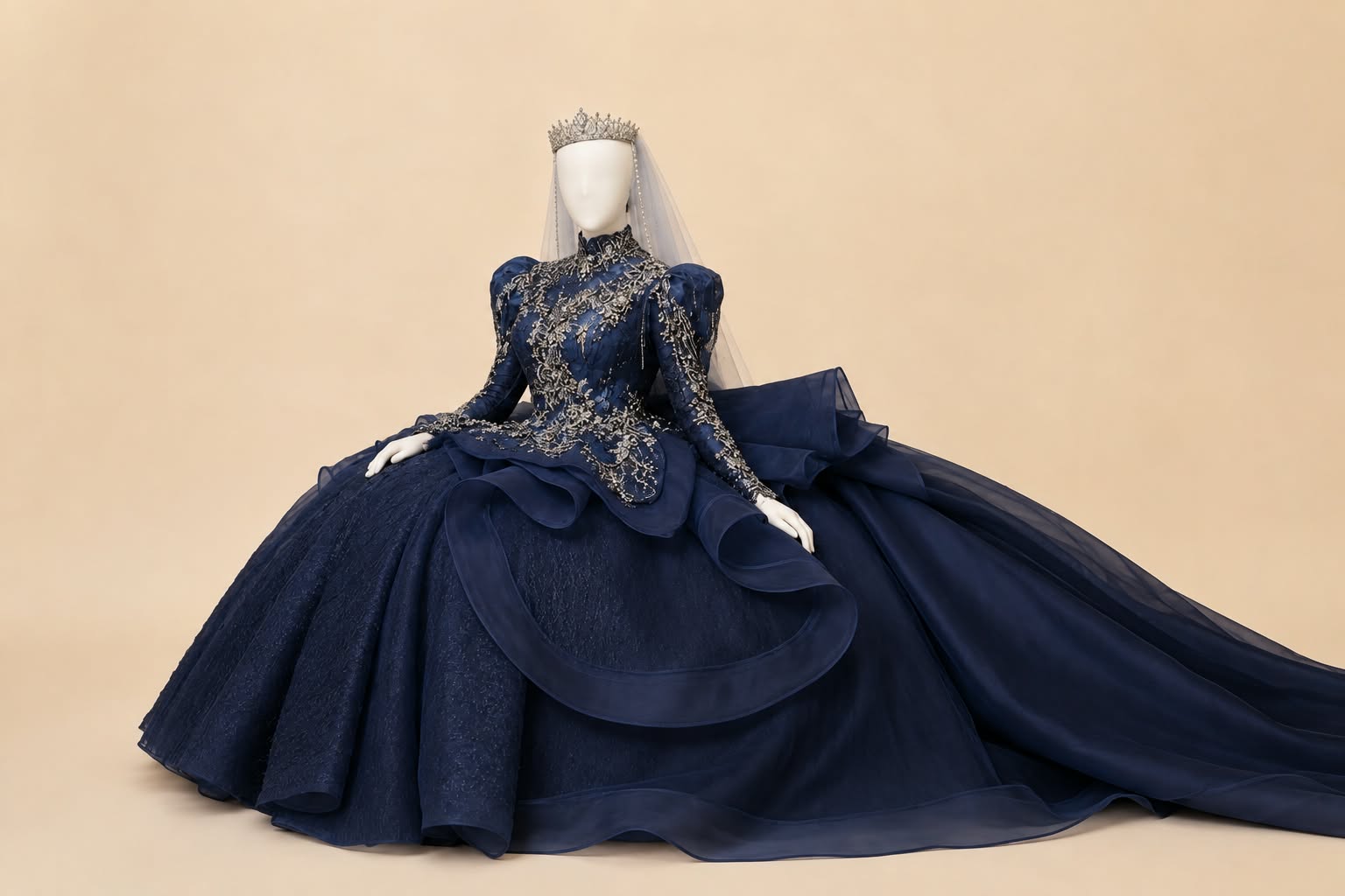 Japanese Sequin Bridal Gown |By Lunaria Couture