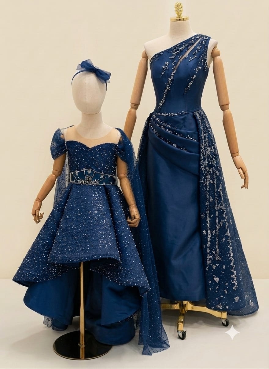 Elegant Mother & Daughter Matching Dresses |By Lunaria Couture