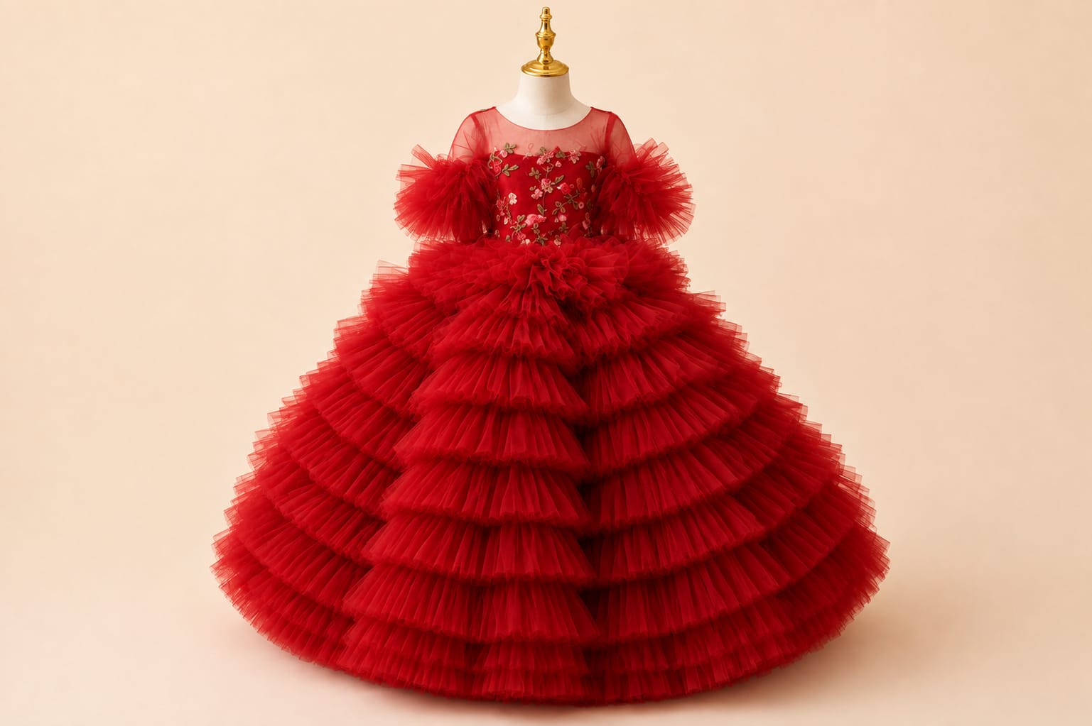 Premium Girls Party Dress | Luxury Princess Gown |By Lunaria Couture