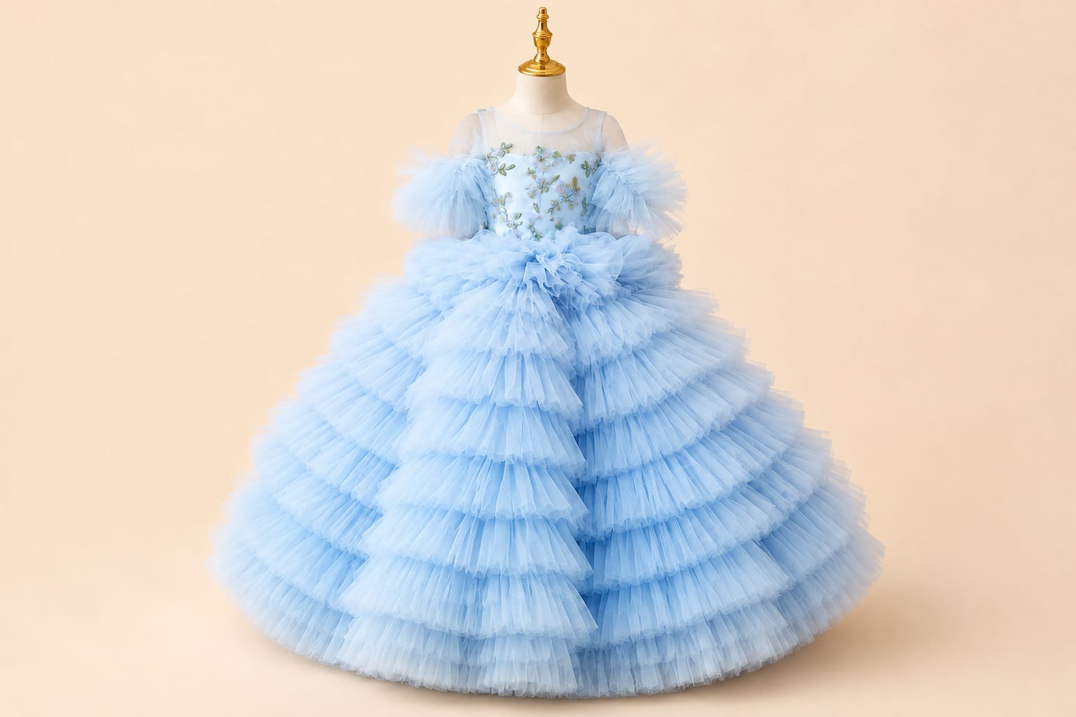 Premium Girls Party Dress | Luxury Princess Gown |By Lunaria Couture