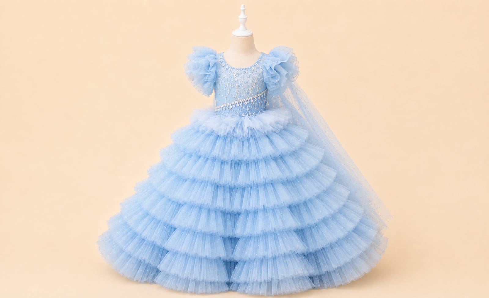 Premium Royal Princess Girls' Dress |By Lunaria Couture