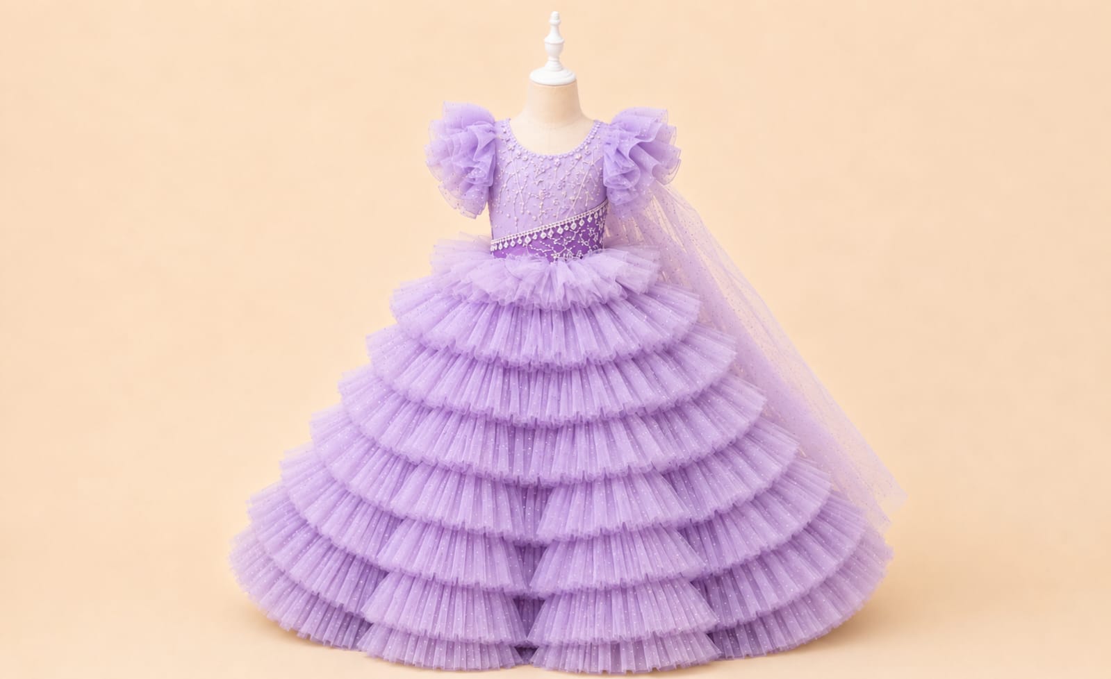 Premium Royal Princess Girls' Dress |By Lunaria Couture