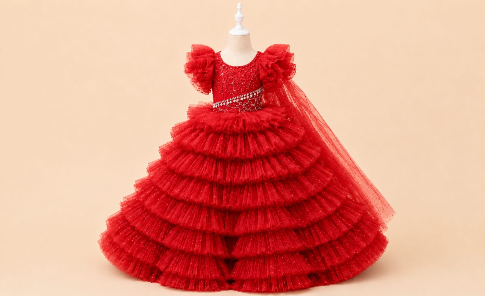 Premium Royal Princess Girls' Dress |By Lunaria Couture