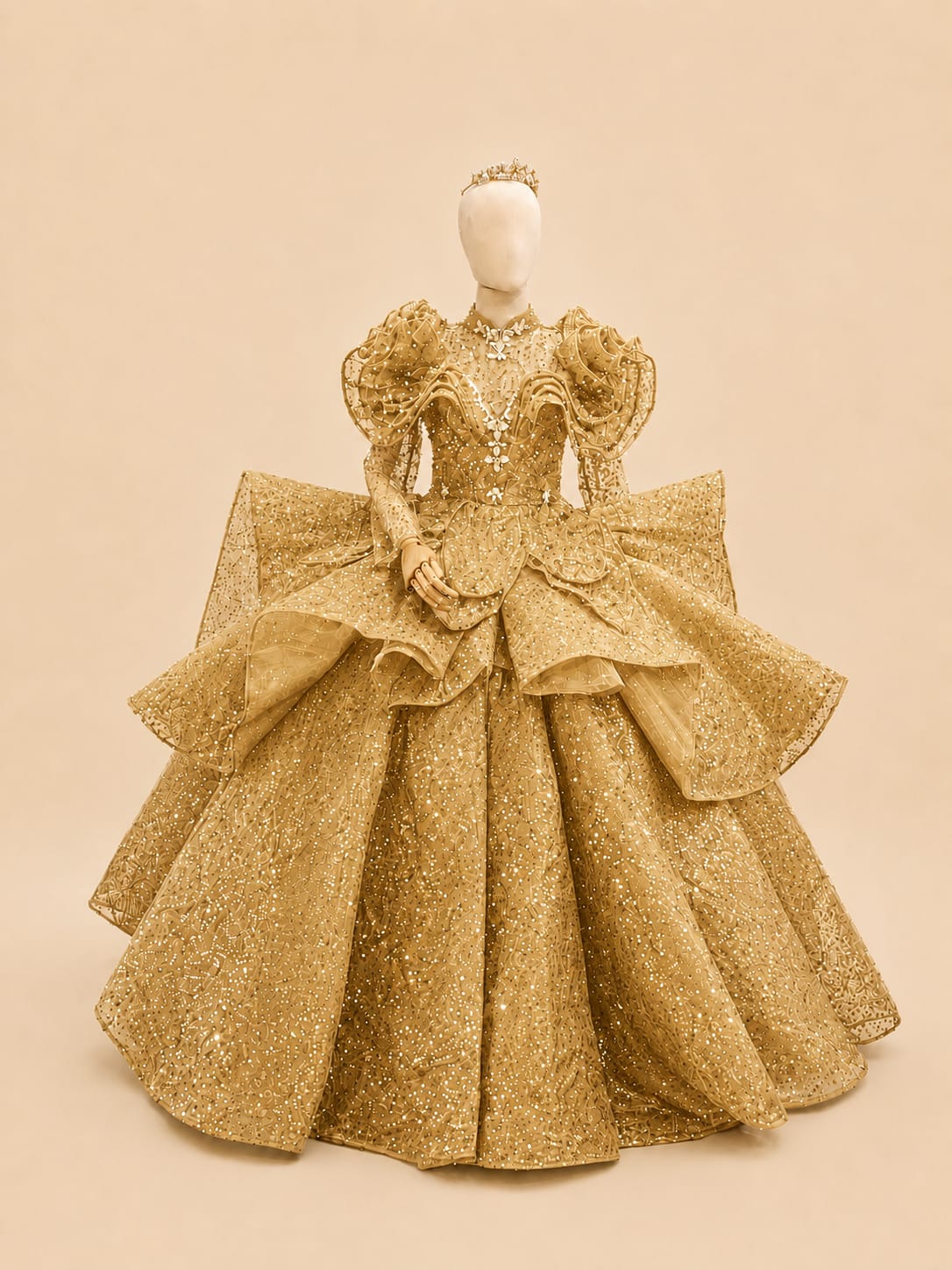 Royal Fleur Luxury Embroidered Gown