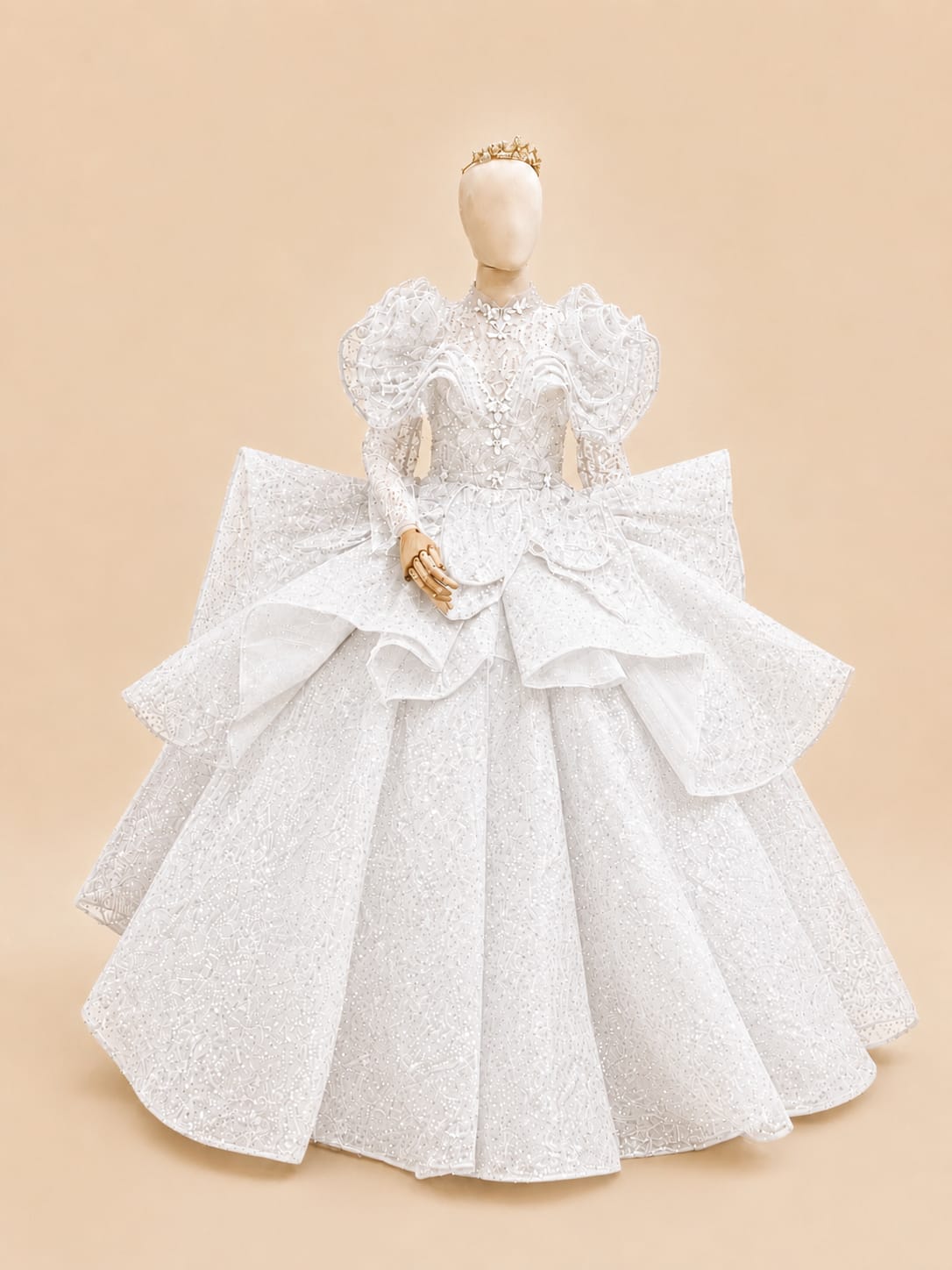 Royal Fleur Luxury Embroidered Gown