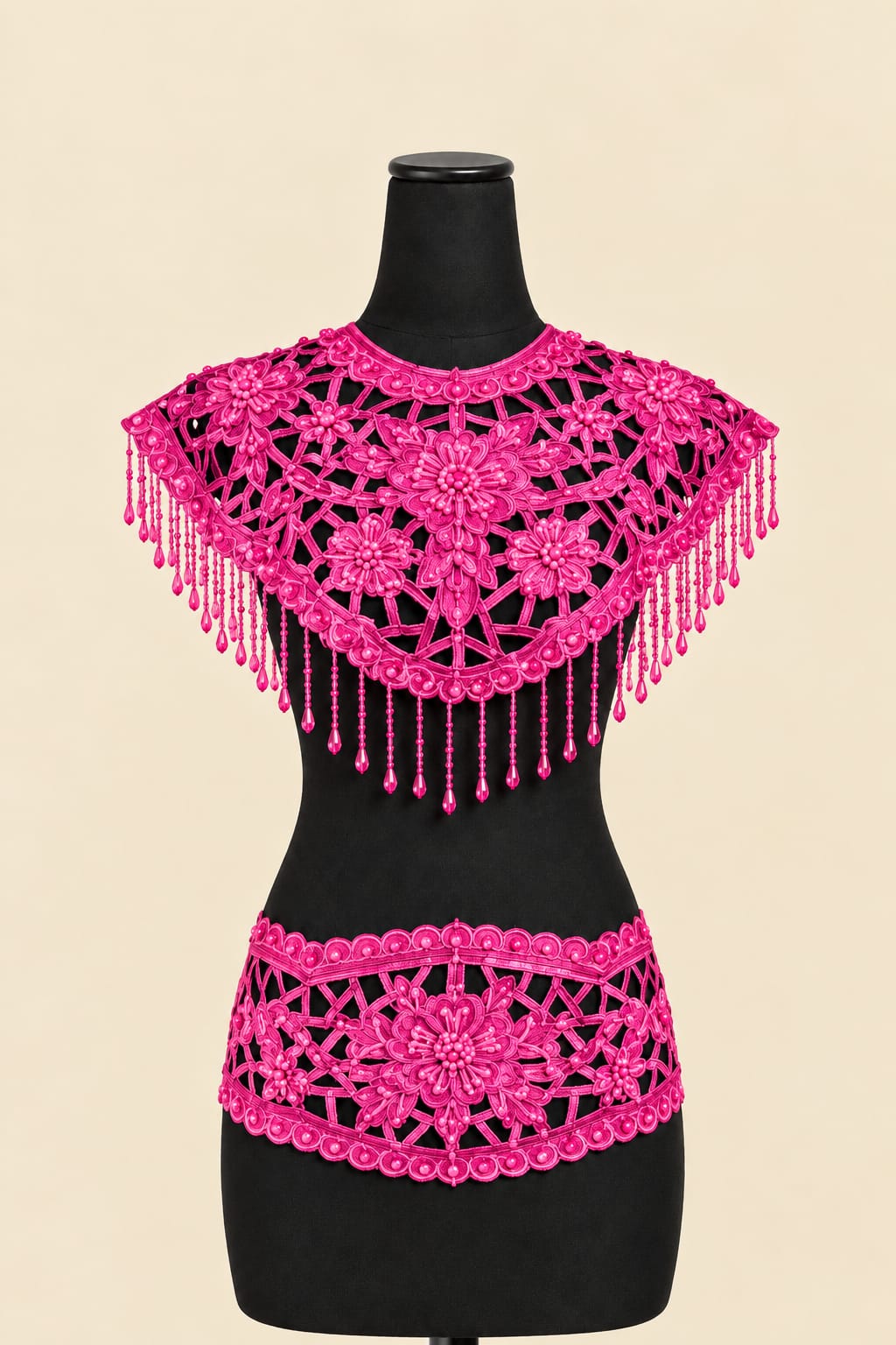 Luxury Gold Floral Shoulder & Waist Accessory |By Lunaria Couture