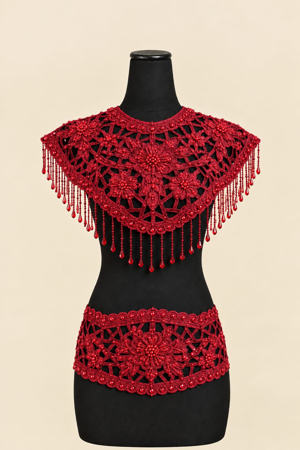 Luxury Gold Floral Shoulder & Waist Accessory |By Lunaria Couture