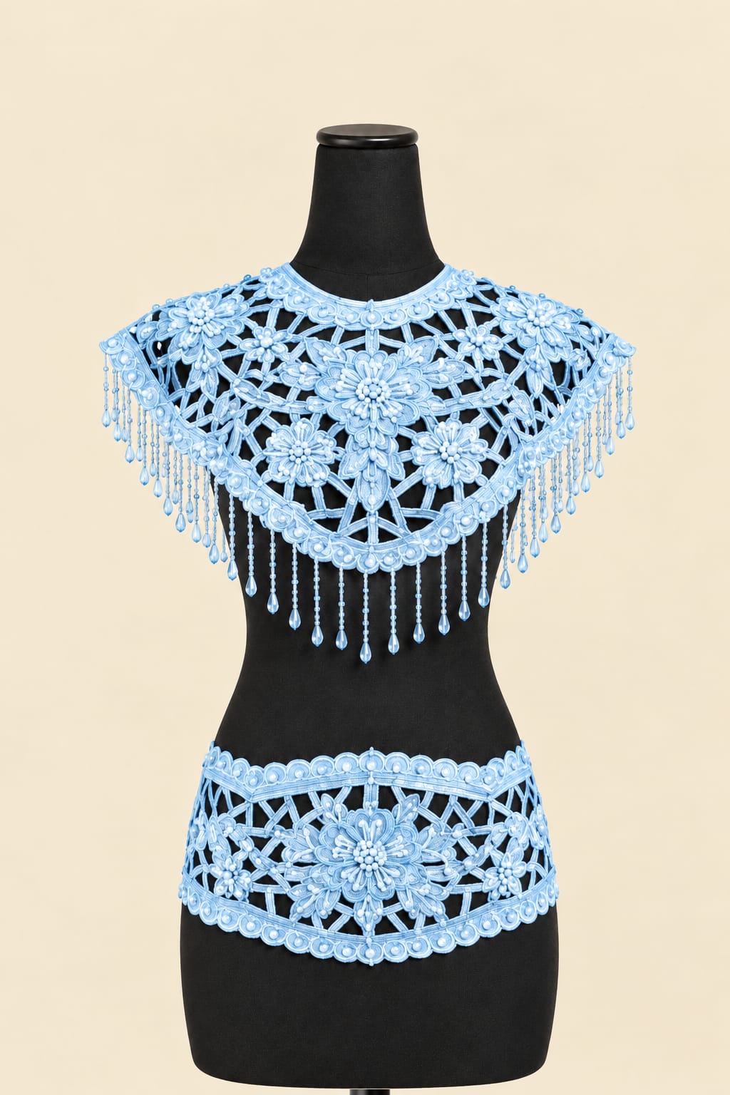 Luxury Gold Floral Shoulder & Waist Accessory |By Lunaria Couture