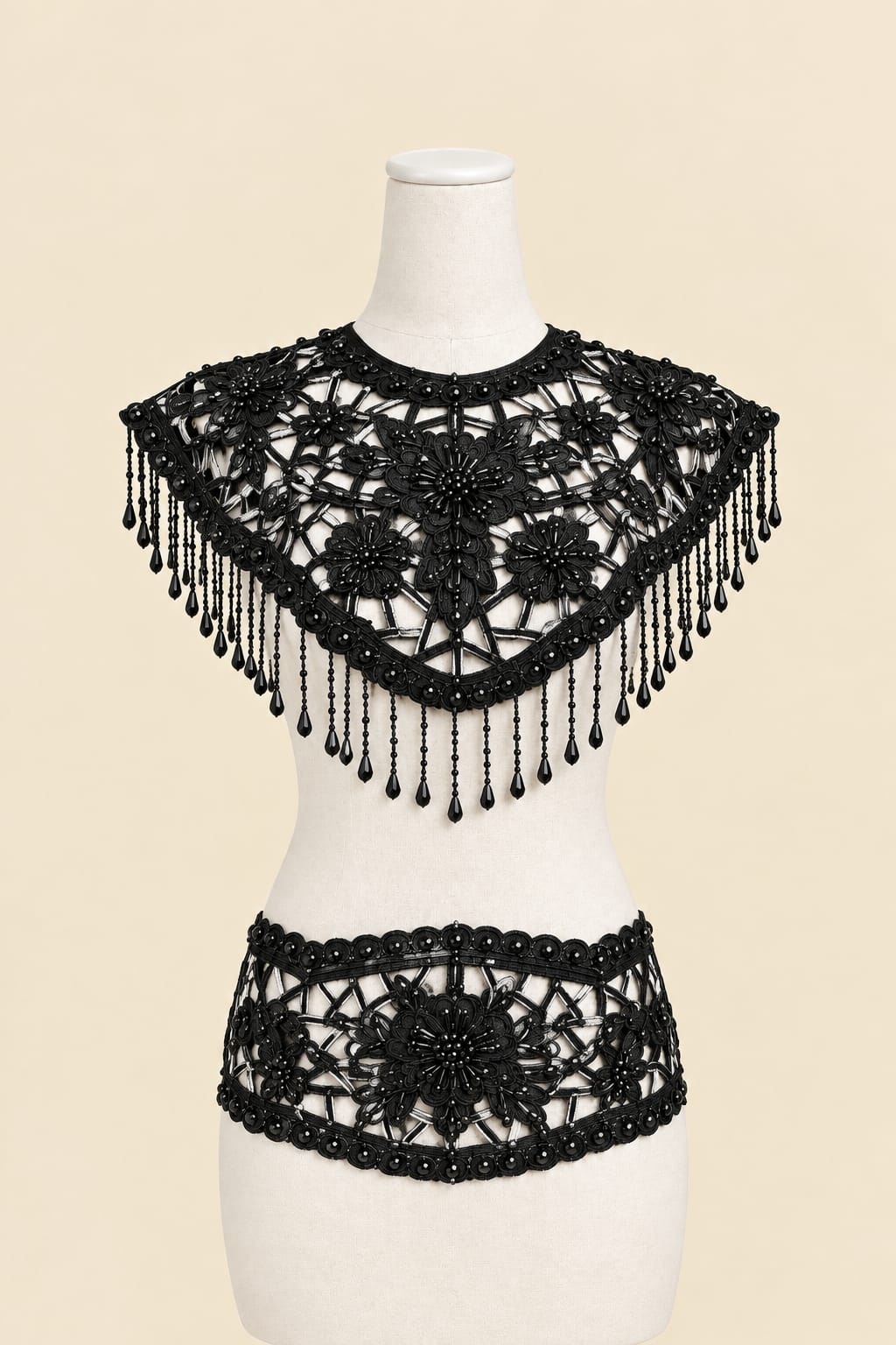 Luxury Gold Floral Shoulder & Waist Accessory |By Lunaria Couture