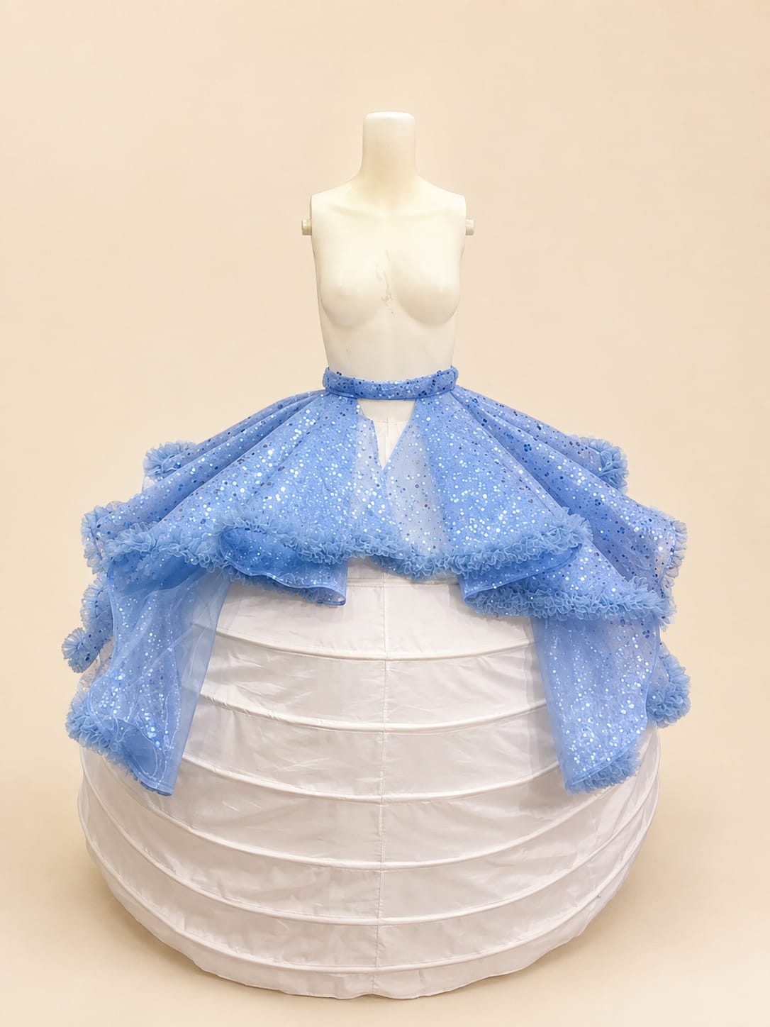 Peplum Wave Bridal Belt Ornament
