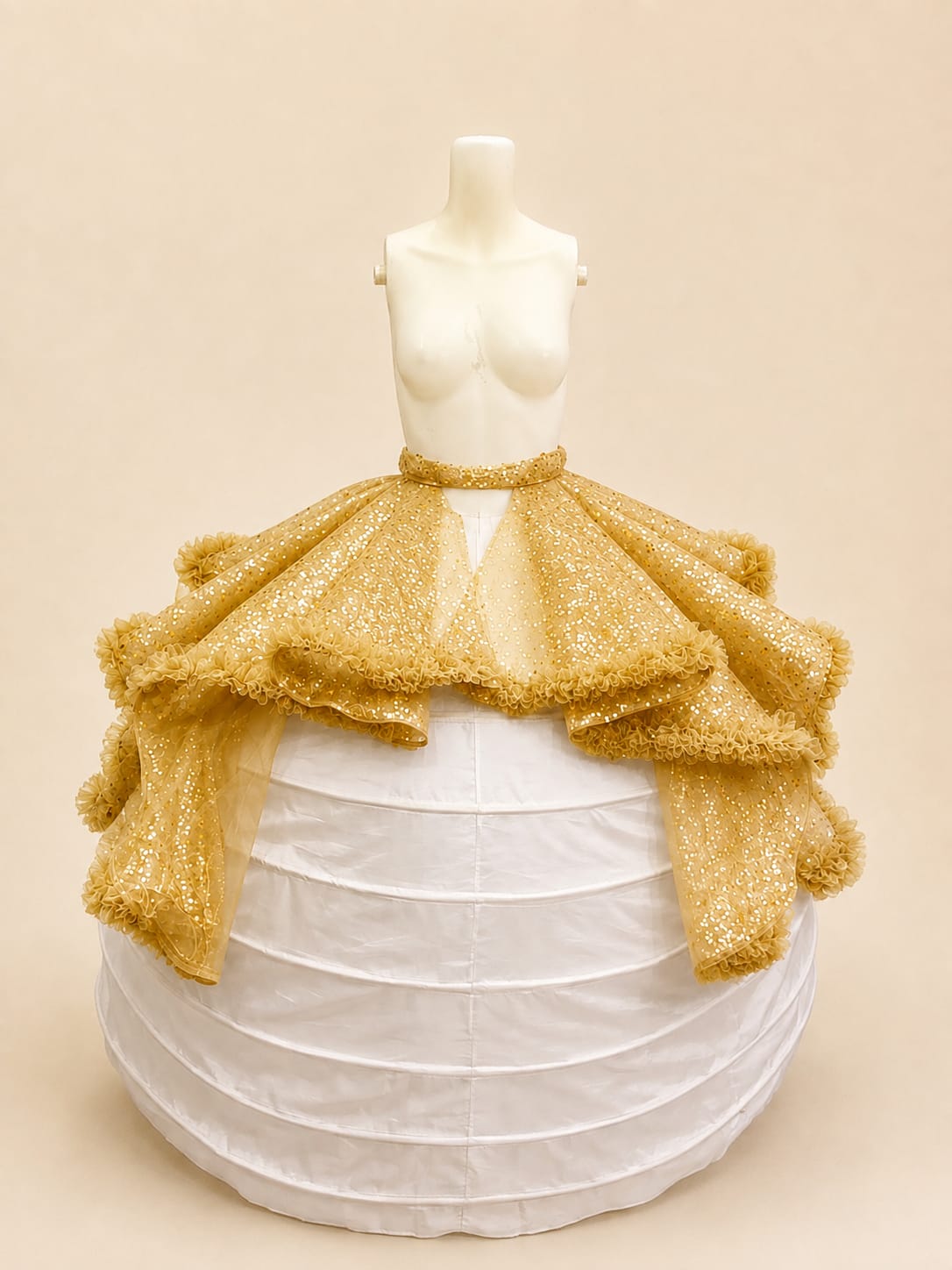 Peplum Wave Bridal Belt Ornament