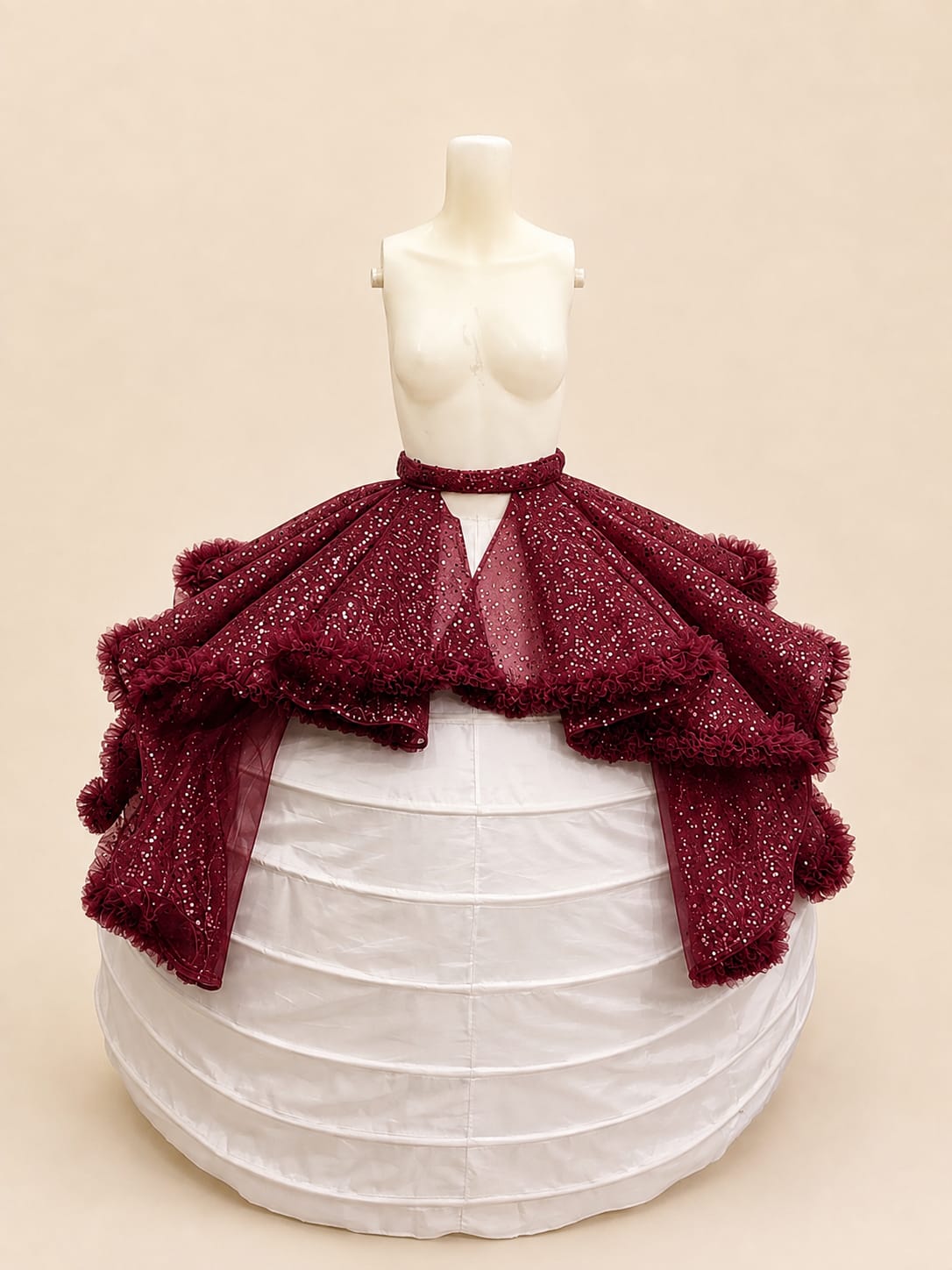Peplum Wave Bridal Belt Ornament