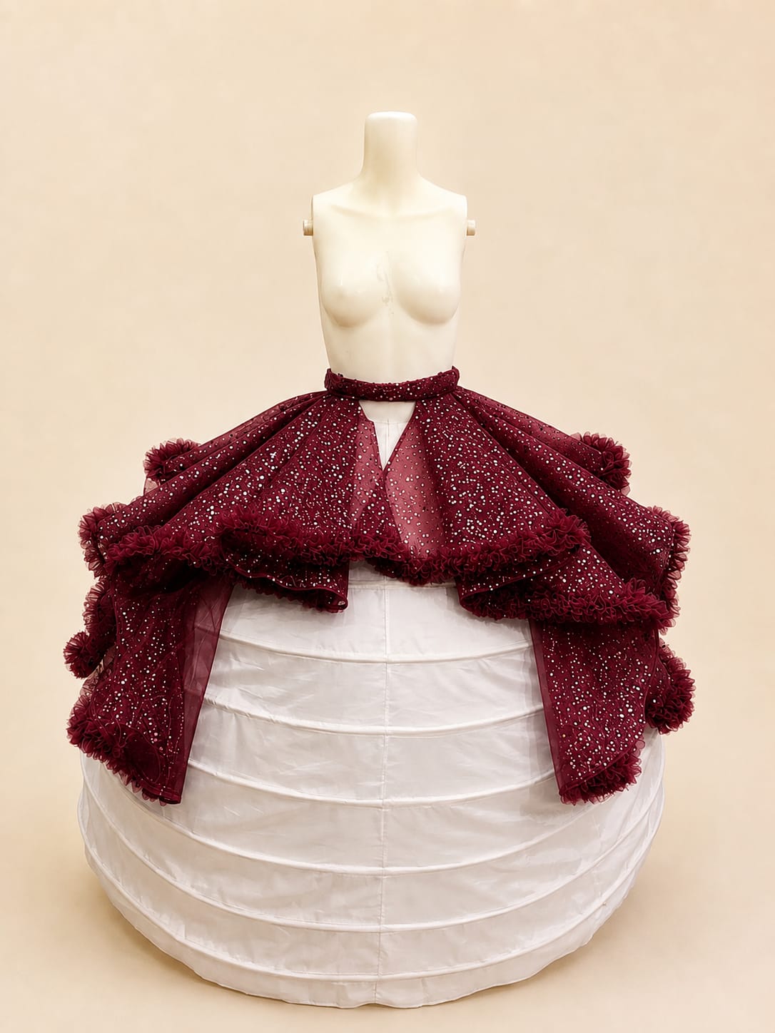 Peplum Wave Bridal Belt Ornament