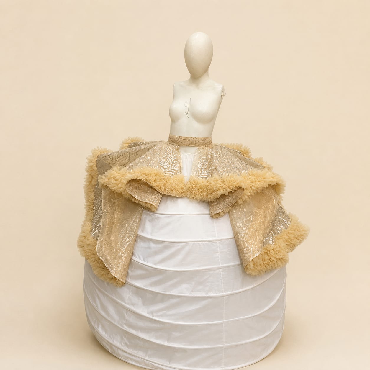 Peplum Wave Bridal Belt Ornament