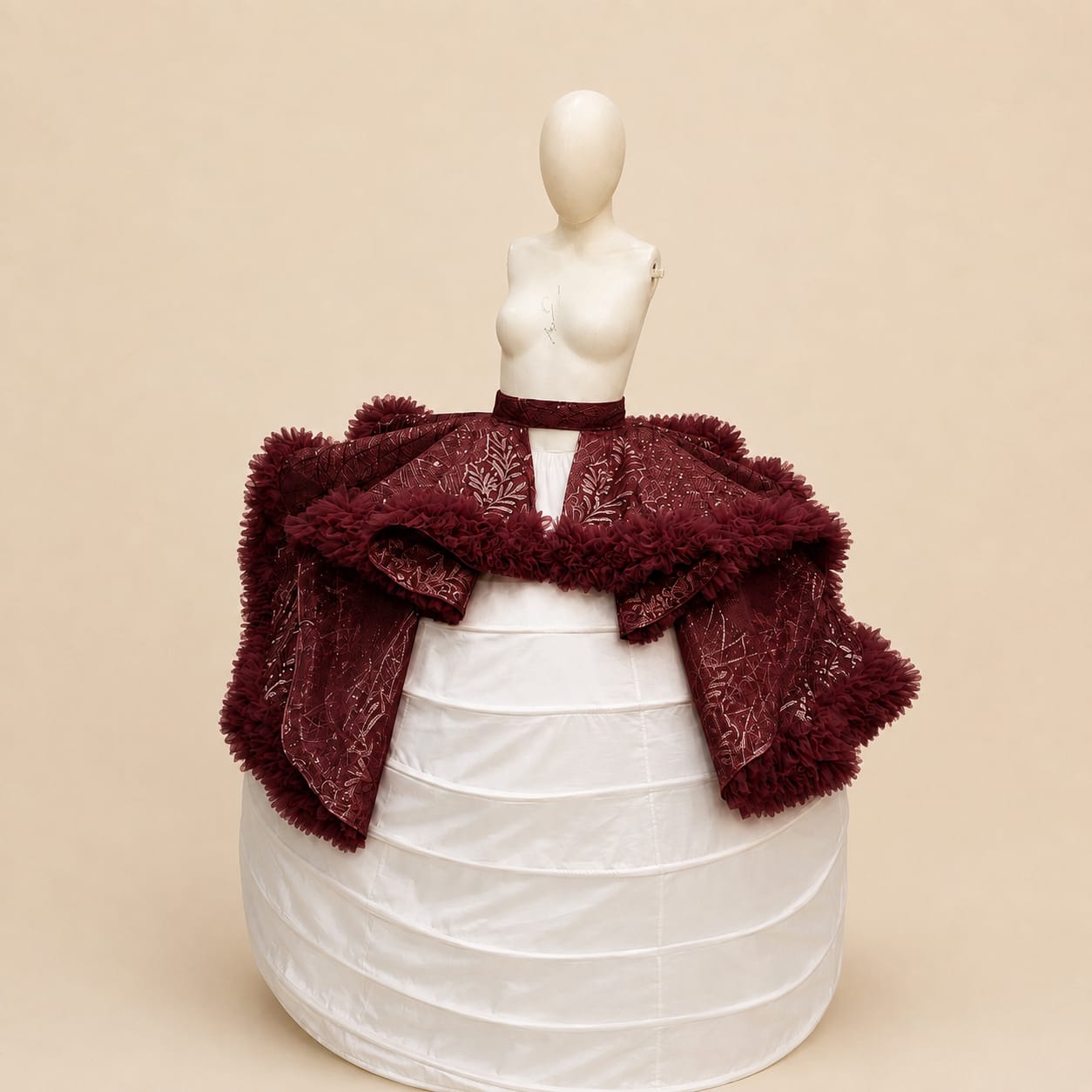 Peplum Wave Bridal Belt Ornament