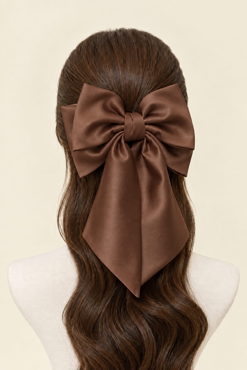 Large Bow Hair Clip with Long Tails