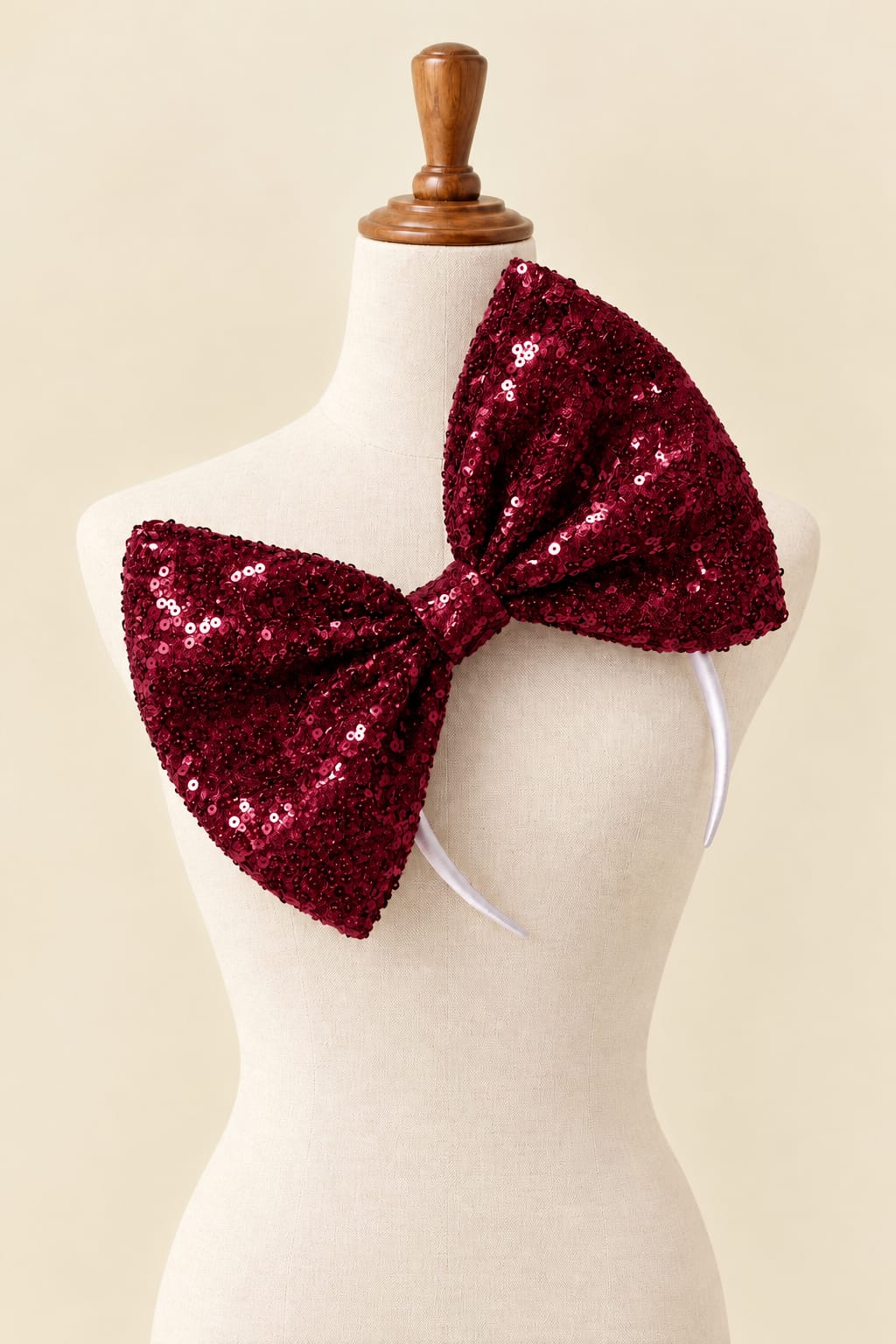Sequin Large Bow Headband for Parties
