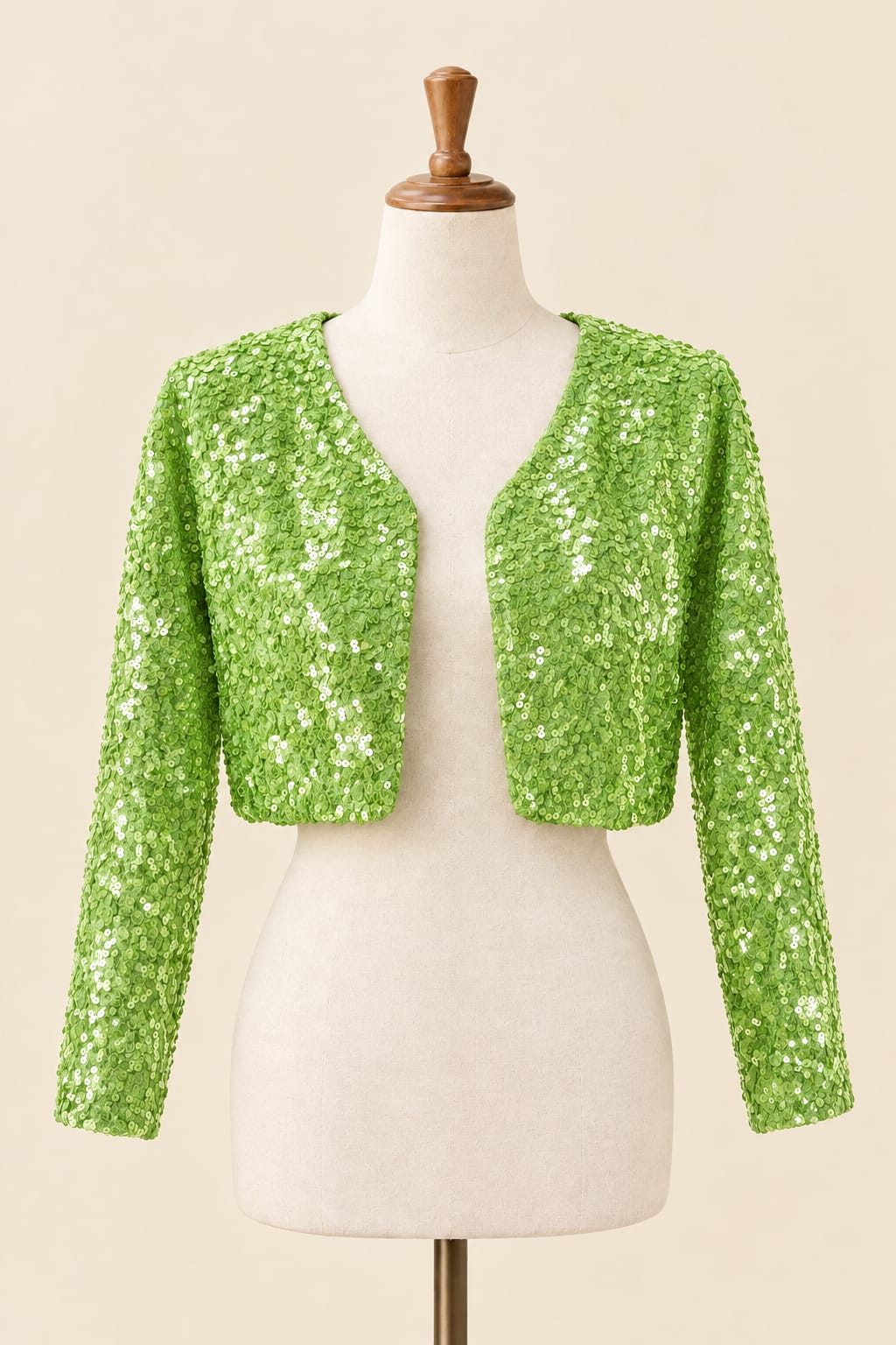 Luxury Long-Sleeve Sequin Bolero